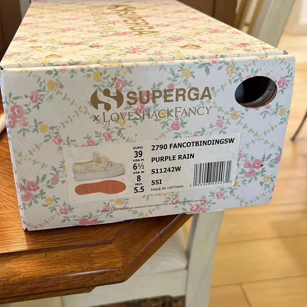 Superga Love Shack Fancy tennis shoes size 8 - Picture 7 of 7